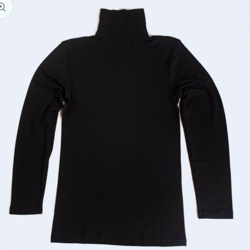 wool/silk blend organic turtleneck